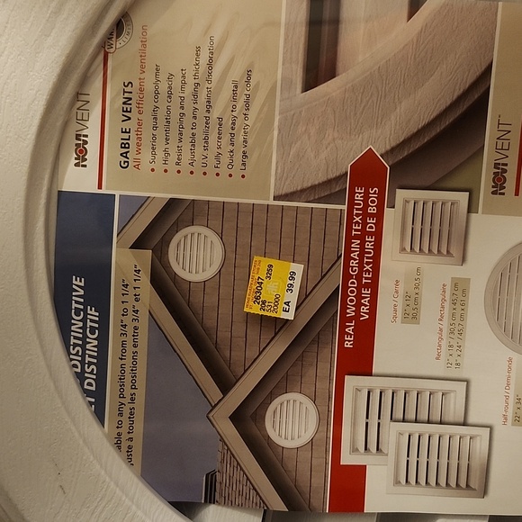 Gable vents brand new still sealed - Picture 5 of 8